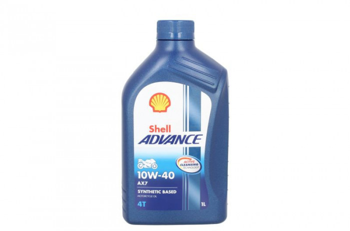 (PL) Ulei Strongikowy 4t 4t Shell Advance Ax7 SAE 10W40 1L SM JASO MA-2 Semi-sintetic