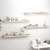 VidaXL Rafturi perete suspendate, 4 buc., stejar, 120x23,5x3,8 cm, MDF 323885