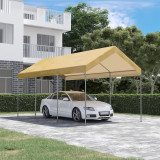 Outsunny Garaj tip cort 6m x 3m, Garaj portabil, Cort de gradina cu copertina, adapost de depozitare, cu copertina din PE anti-UV si kit de ancorare,