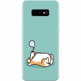 Husa silicon personalizata pentru Samsung Galaxy S10 Lite, Cute Corgi