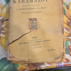 Les Freres Karamazov Dostoievski editie franceza 1923