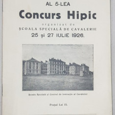AL 5-lea Concurs Hipic, 25 si 27 IULIE - Sibiu, 1926
