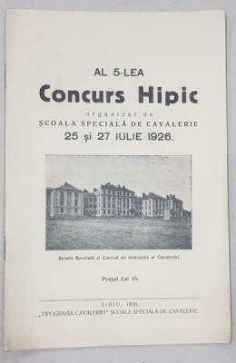 AL 5-lea Concurs Hipic, 25 si 27 IULIE - Sibiu, 1926 foto