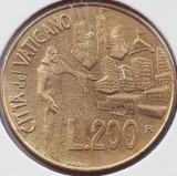 3190 Vatican 200 Lire 1991 Ioannes Paulus II (God Love for People) km 232