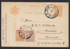 ROMANIA 1925 - CARTE POSTALA FERDINAND CIRCULATA CERNAUTI COLORADO foto