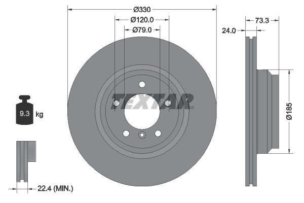 TEXTAR 92137805 PRO+ Disc frana