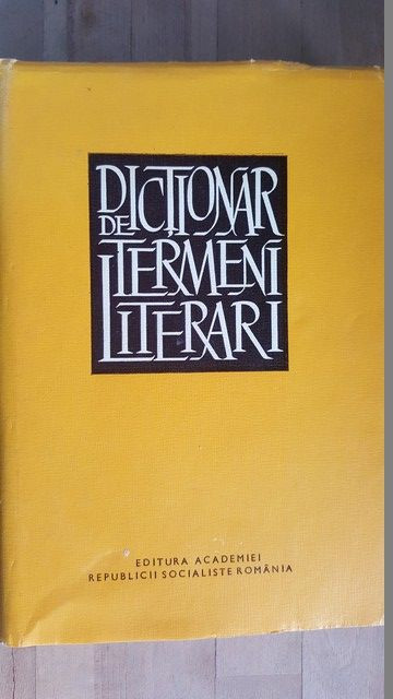 Dictionar de termeni literari-Al.Sandulescu