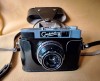 Smena 8, aparat foto vechi de colectie, are in interior film, anii 1970, in etui din piele
