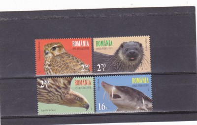 FAUNA,SPECII PERICLITATE,SERIE COMPLETA ,2017,Lp.2145,MNH.ROMANIA. foto