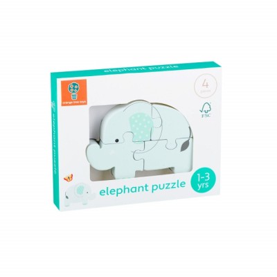 Puzzle elefant din lemn, Orange Tree Toys foto