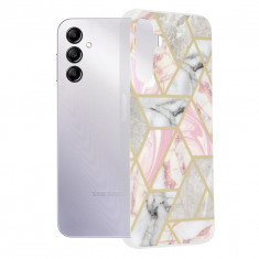 Husa pentru Samsung Galaxy A14 4G / A14 5G, Techsuit Marble Series, Pink Hex
