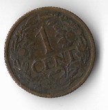 Moneda 1 cent 1913 - Olanda, Europa, Cupru (arama)