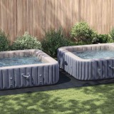 vidaXL Capac dreptunghiular pentru piscină Negru 750 x 372 cm PVC