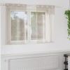 VidaXL Perdele cu perdele 2 pcs Nisip 140 x 140 cm Poliester