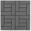 Plăci de pardoseală, 22 buc., gri, 30 x 30 cm, WPC, 2 mp