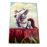 Pictura pe Numere Copii Micul Meu Ponei 20x30cm Set Complet Panza Bumbac, Culori si Pensule Incluse Joc Educativ Arta Creatie