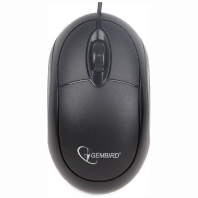 MOUSE GEMBIRD, PC sau NB, cu fir, USB, optic, 1000 dpi, butoane/scroll 3/1, , negru, &amp;quot;MUS-U-01&amp;quot; (timbru verde 0.18 lei) foto