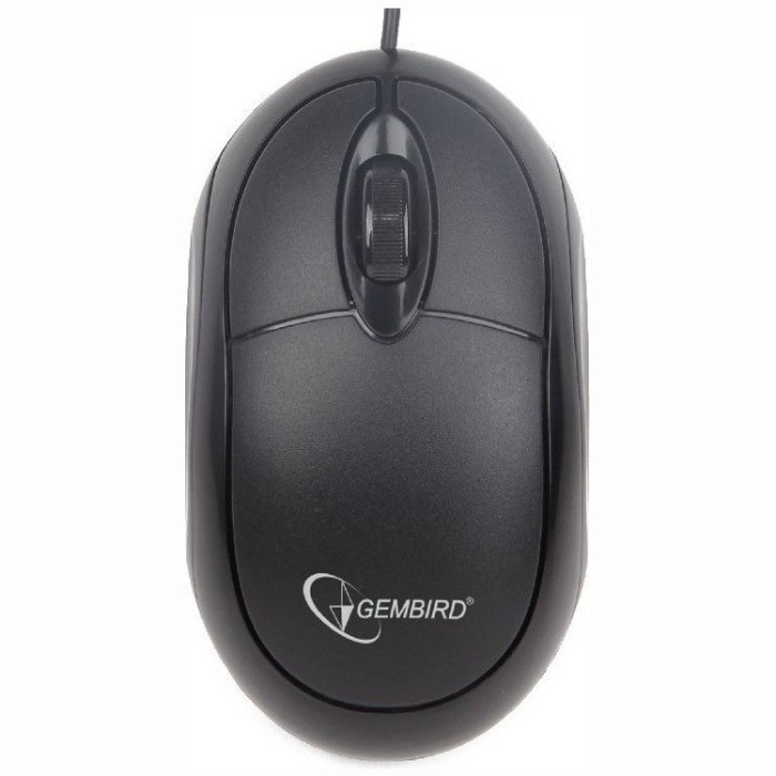 MOUSE GEMBIRD, PC sau NB, cu fir, USB, optic, 1000 dpi, butoane/scroll 3/1, , negru, &quot;MUS-U-01&quot; (timbru verde 0.18 lei)