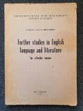 FURTHER STUDIES IN ENGLISH LANGUAGE AND LITERATURE - Miroiu