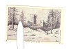 CP interbelica Ruinele Ciceului in 1866, necirculata, stare relativ buna, Printata, Bistrita-Nasaud
