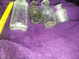 Lot sticle vintage tip..farmacie..sticle folosite in trecut pt.medicamente,parfumuri,structura usor neregulata