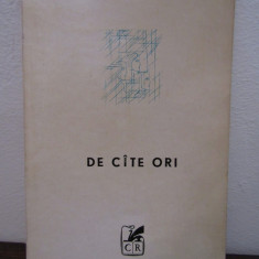 Constantin Florea- De cite ori , dedicatie si autograf