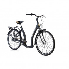 Bicicleta de oras Leader Fox Mary 2018 , Cadru aluminiu , Cadru 17 Inch , Roti 26 Inch , Negru foto