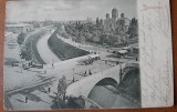 Carte postala, Bucuresti Cheiul Dambovitei, inceput de secol XX