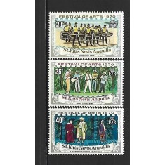 St. Kitts Nevis Anguilla 1970 - Festival of Arts, muzica, serie neuzata