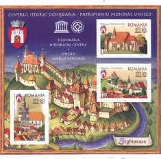 sub nominal!!2009 CENTRUL ISTORIC SIGHISOARA - PATRIMONIU UNESCO,MNH,ROMANIA. foto