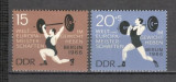 D.D.R.1966 C.M. de haltere Berlin SD.198, Nestampilat