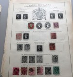 Lot 10 timbre vechi Marea Britanie Queen Victoria (1847&ndash;1865), Half Penny, Penny și valori clasice -A42