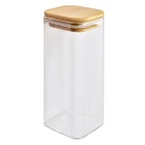 Cumpara ieftin Borcan sticla lemn 6x6x15 cm