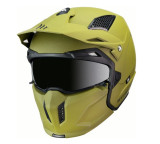Casca MT Streetfighter SV solid A6 verde mat (ochelari soare integrati) &ndash; masca (protectie) barbie si cozoroc detasabile