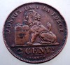 Moneda Belgia 2 Centimes 1919 DES BELGES, KM# 64, 4g Cupru, 21.6mm