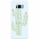 Husa silicon pentru Samsung S8 Plus, Cactus