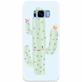 Husa silicon pentru Samsung S8 Plus, Cactus