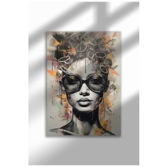 mxm_graffiti_2|Street Art Poster, Vibrant Graffiti Portrait, Frameless Modern Canvas, Urban Vibe 2025 | A3 (29.7 x 42 cm) - mxm_graffiti_2