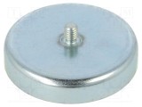 Magnet fix ferită 280N &Oslash;57mm oţel ELESA GANTER