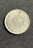 Moneda 1/2 franci 1971 Elvetia