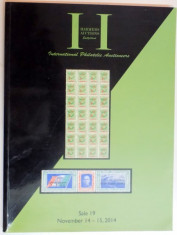 CATALOG DE LICITATII (TIMBRE, CARTI POSTALE), HARMERS AUCTIONS. INTERNATIONAL PHILATELIC AUCTIONEERS, 14 NOVEMBER 2014 foto