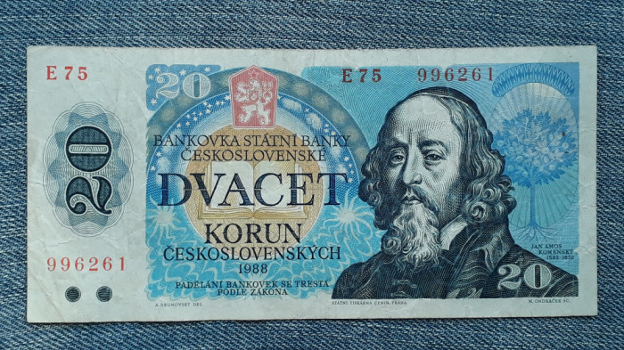 20 Korun 1988 Cehoslovacia / seria 996261