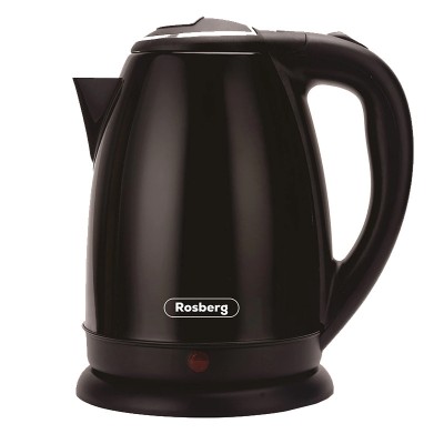 Fierbator electric Rosberg, 1800 W, 1.8 l, corp inox, Negru foto