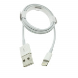 Cumpara ieftin Cablu tip Lightning la USB, pentru iPhoneX, Apple, A1480, 1m, alb, in blister, 1856