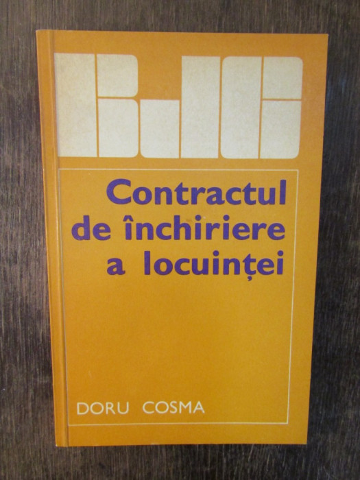Contractul de &icirc;nchiriere a locuinței- Doru Cosma