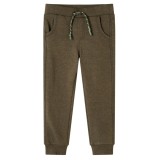 Pantaloni de trening pentru copii, kaki melanj, 92 GartenMobel Dekor, vidaXL