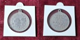Aniversarea unirei tuturor provinciilor romane la patria muma 10 Mai 1929, regenta Regele Mihai, medalie cu toarta rara