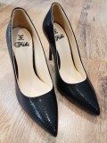 Superbi pantofi stiletto FABI Made in Italy noi piele naturala integral comozi calapod excelent 37.5/38