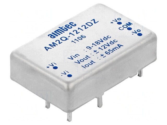 Convertor DC/DC 2W 9-18V la 12V/-12V
