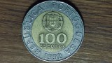 Portugalia - moneda colectie bimetal - 100 escudoas 1992 - Pedro Nunes - superba !